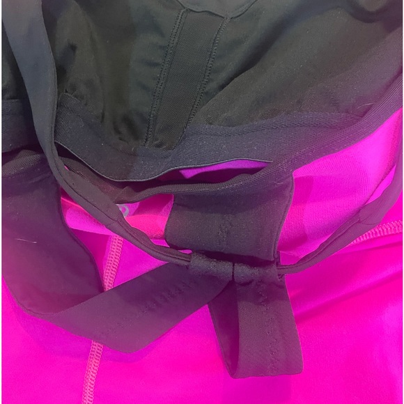 Lululemon Hot Pink, Black, Built in Bra, Tank Top, Small, work out, yoga, - Picture 9 of 14